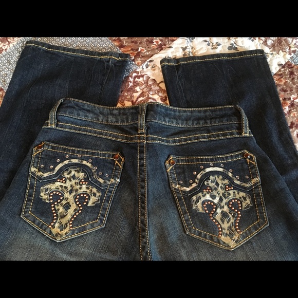 Wrangler Denim - Wrangler Rock 47 Leopard & bling Pockets